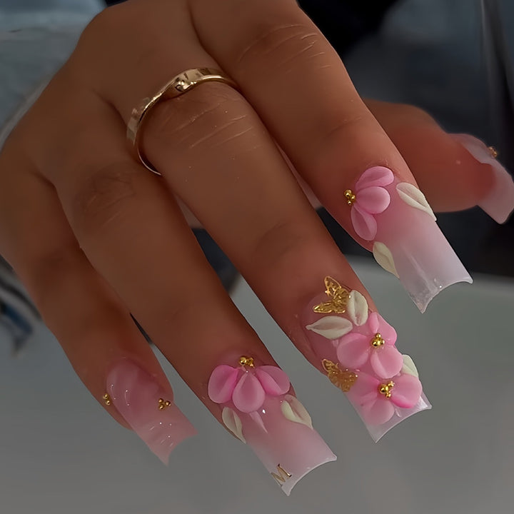 Florale Kunst Acryl-Nagelverstärkungen Karnz