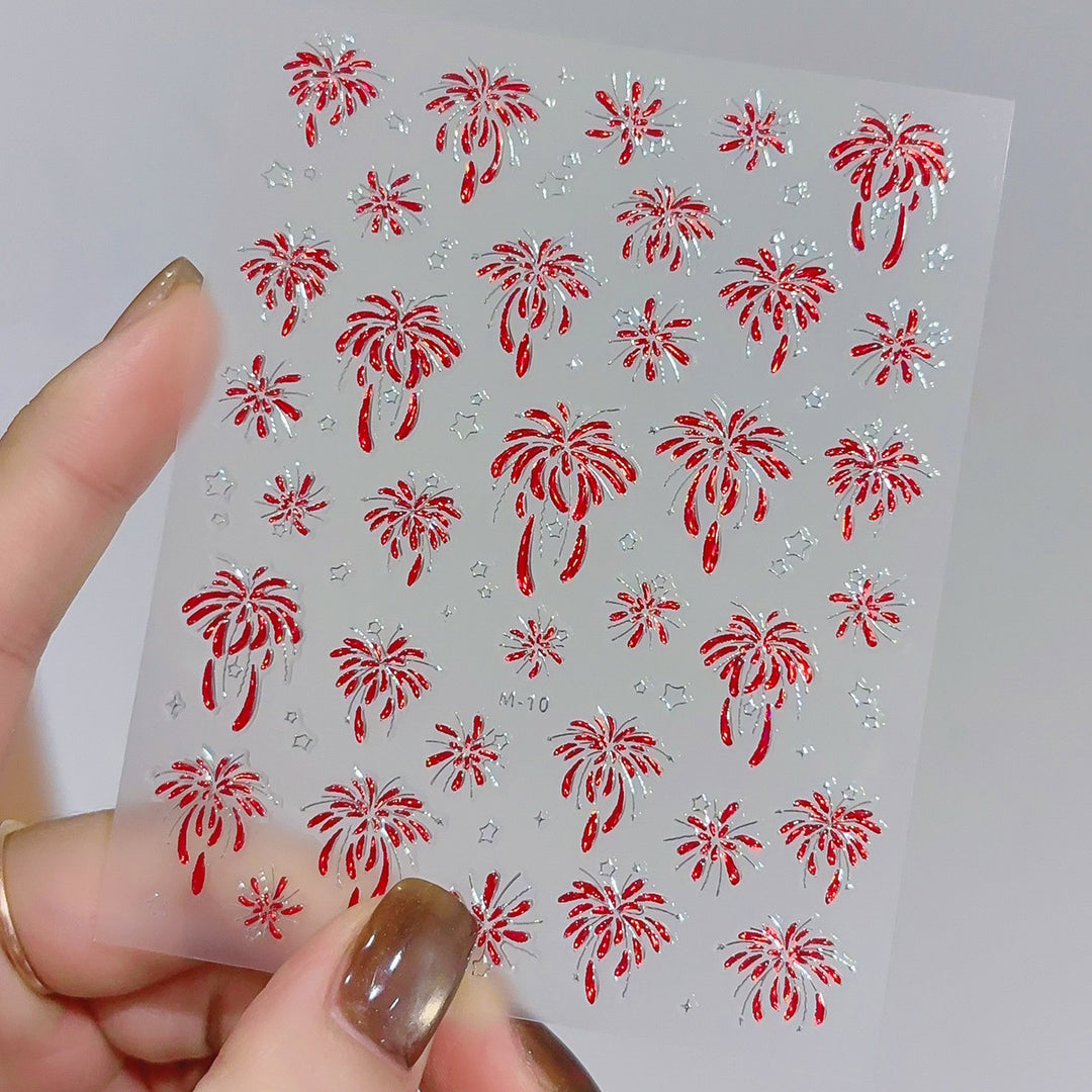 Hochwertige Nagelkunst Folienstickerblatt