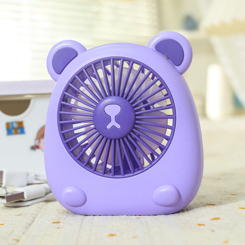 Damen Tragbarer Handventilator mit kreativem Bärendesign Karnz