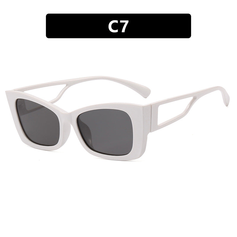 Damen modische Katzenaugen-Sonnenbrille mit stilvollem Rahmen und UV-Schutz Karnz