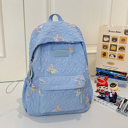 Gepolsterter Rucksack mit Schmetterlingsmuster