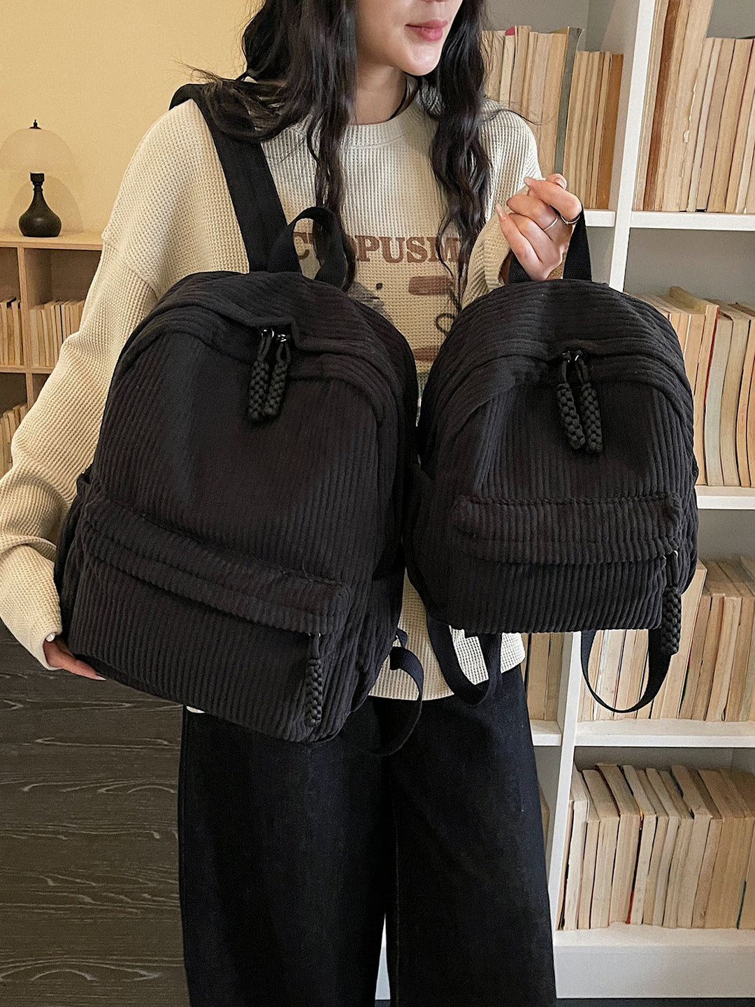 Corduroy Multifunktions-Rucksack Karnz