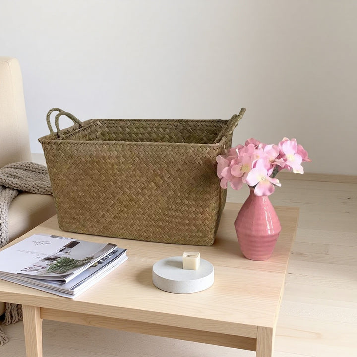 Damen Korb mit handgewebtem Design Karnz