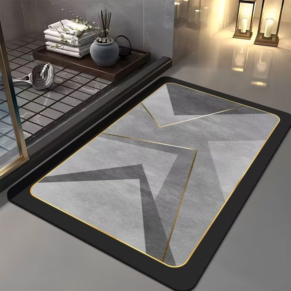 Abstract Geometrisches Design Badezimmermatte