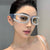 Damen modische und glamouröse Oversized-Sonnenbrille Karnz