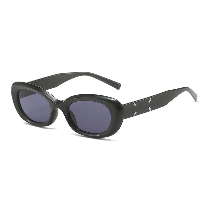 Modebewusste Übergroße Rechteckige Sonnenbrille Karnz