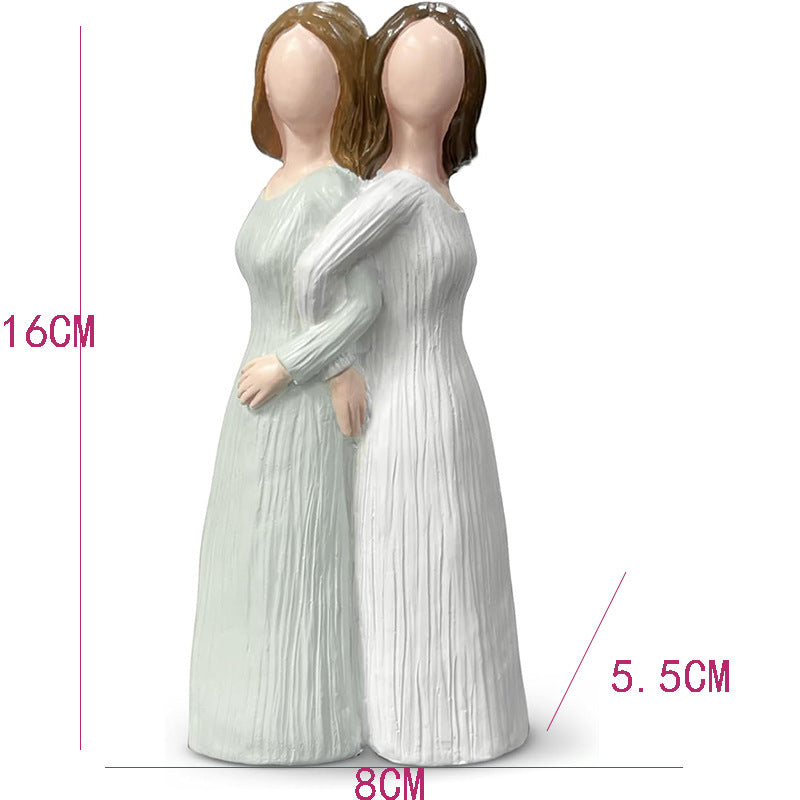 Künstlerische Freundschaftsfigur Karnz