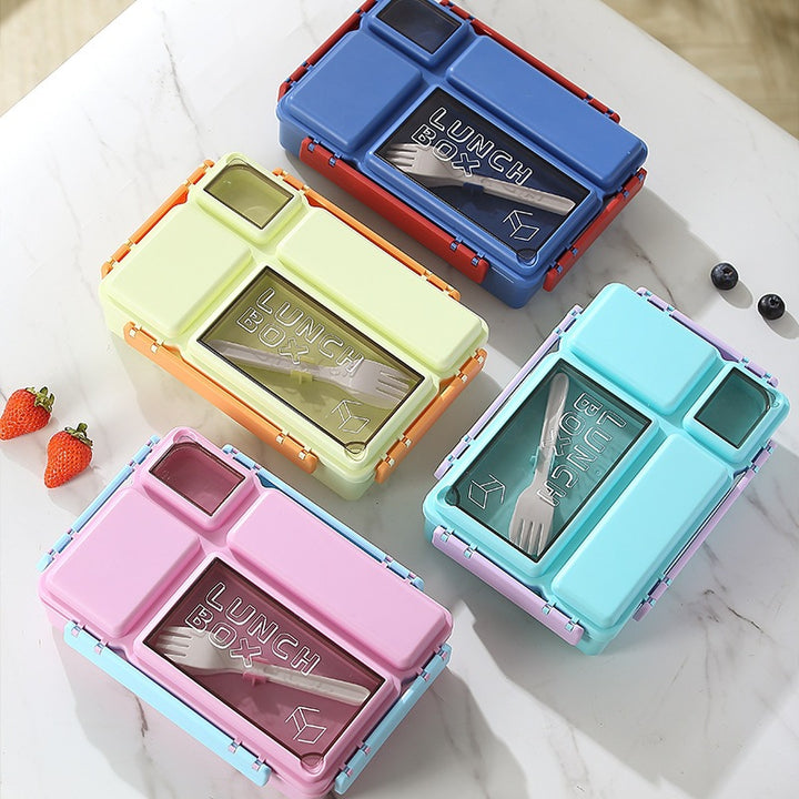 Mehrfach-Compartments-Mahlzeit-Vorbereitungs-Lunchbox mit luftdichtem Verschluss