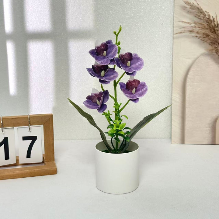 Künstliches Orchideenarrangement für die Wohnkultur-Dekoration
