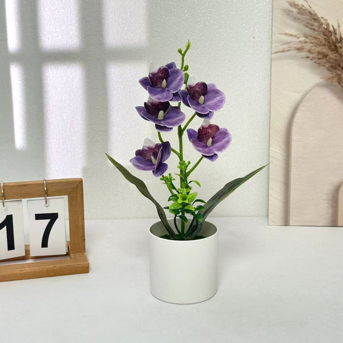 Künstliches Orchideenarrangement für die Wohnkultur-Dekoration