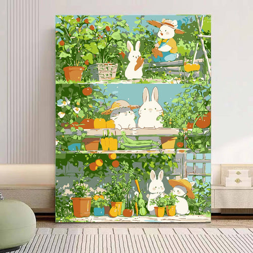 Verspielt Panda Illustration Leinwandkunst Karnz