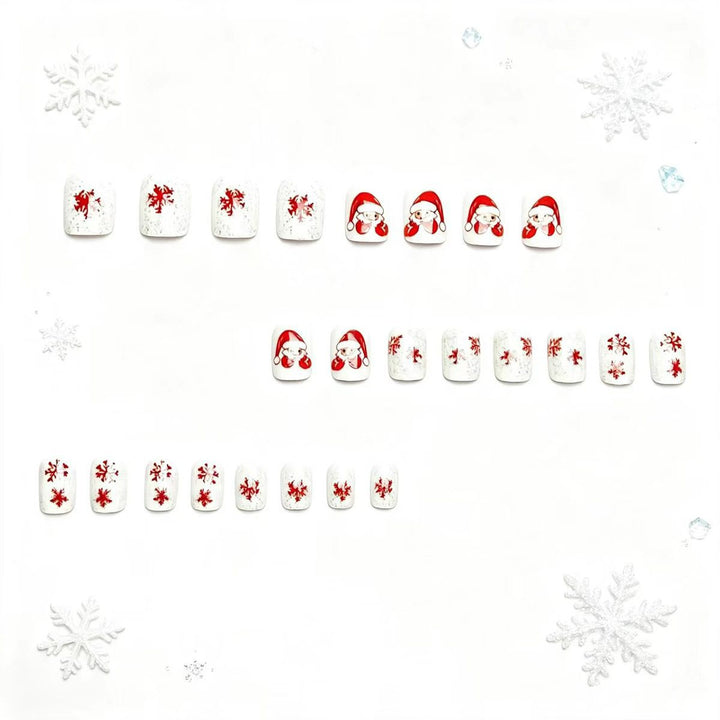 Kunstnägel mit Festlichem Weihnachtsdesign Karnz