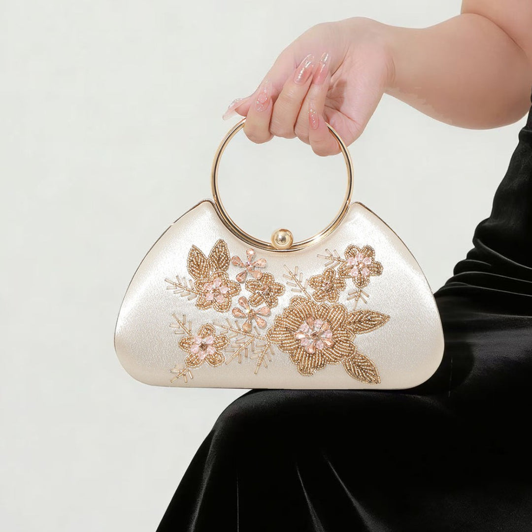 Bestickte Abend-Clutch