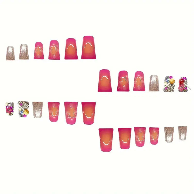 Künstlerische Glam Nagelverlängerungen Karnz
