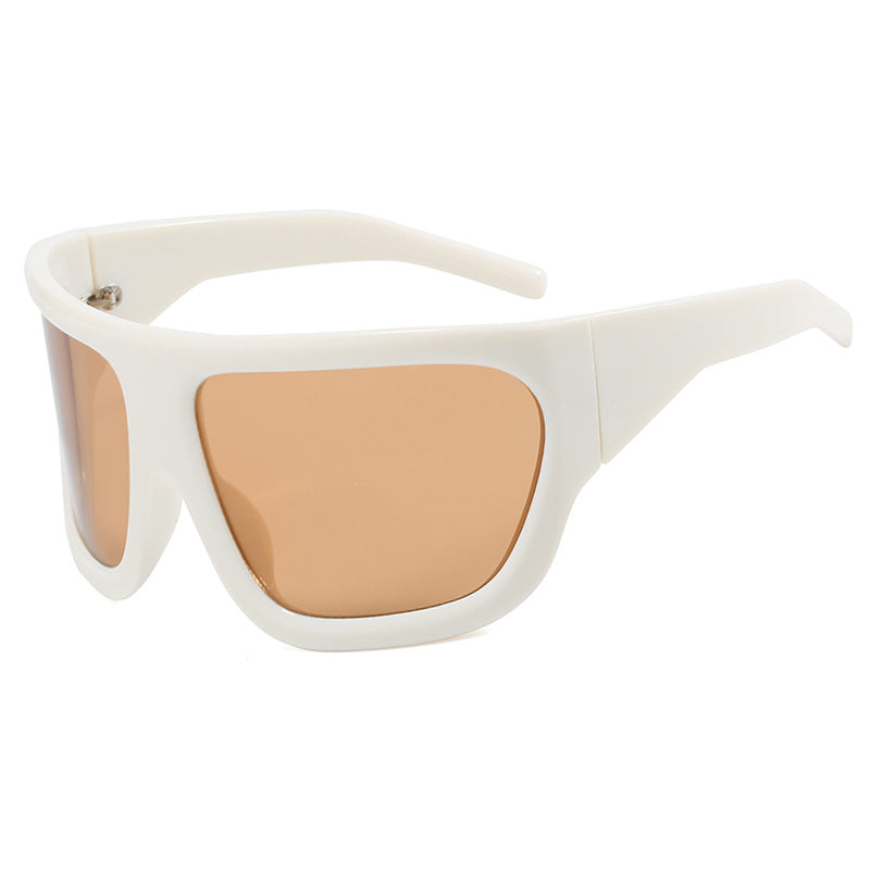 Damen sportliche Oversized-Sonnenbrille Karnz