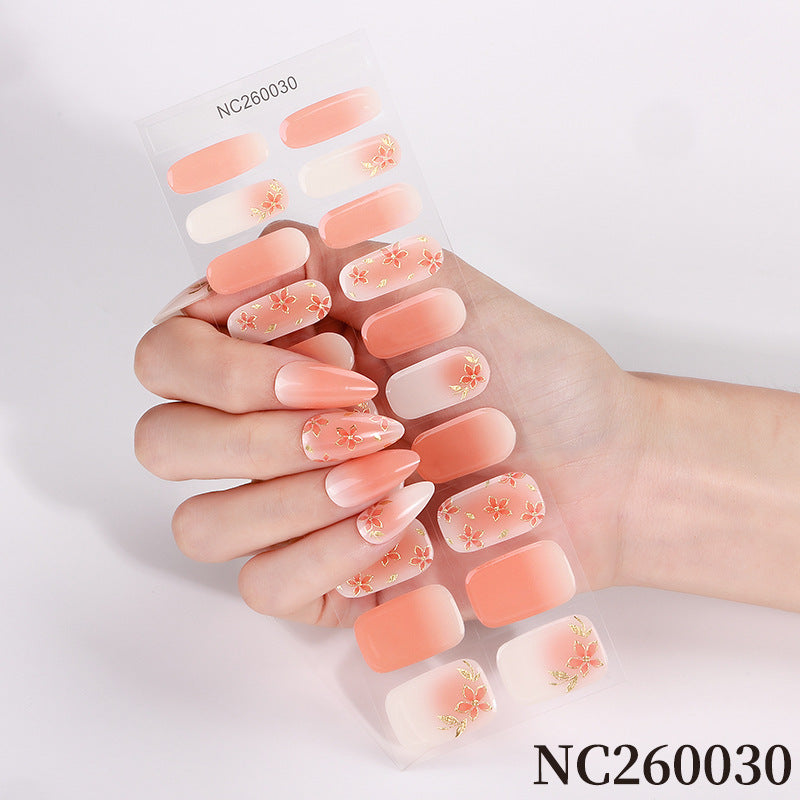 Premium Floral Press-On Nagelkunst