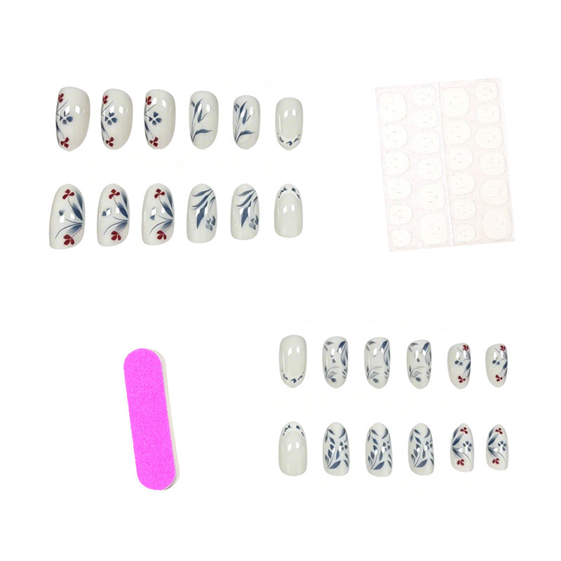 Künstlerische florale Acryl-Nagelkunst-Verstärkungen Karnz