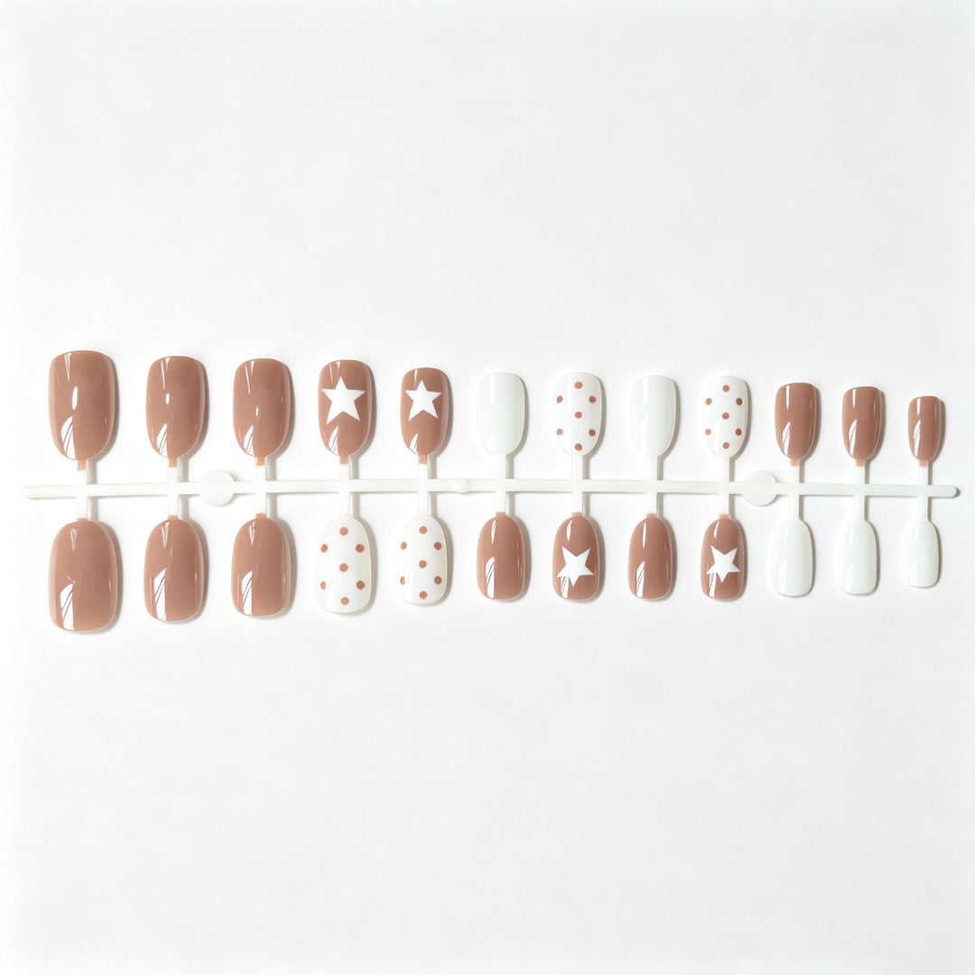 Künstlerisches Stern- und Punkt-Nagelkunst-Set