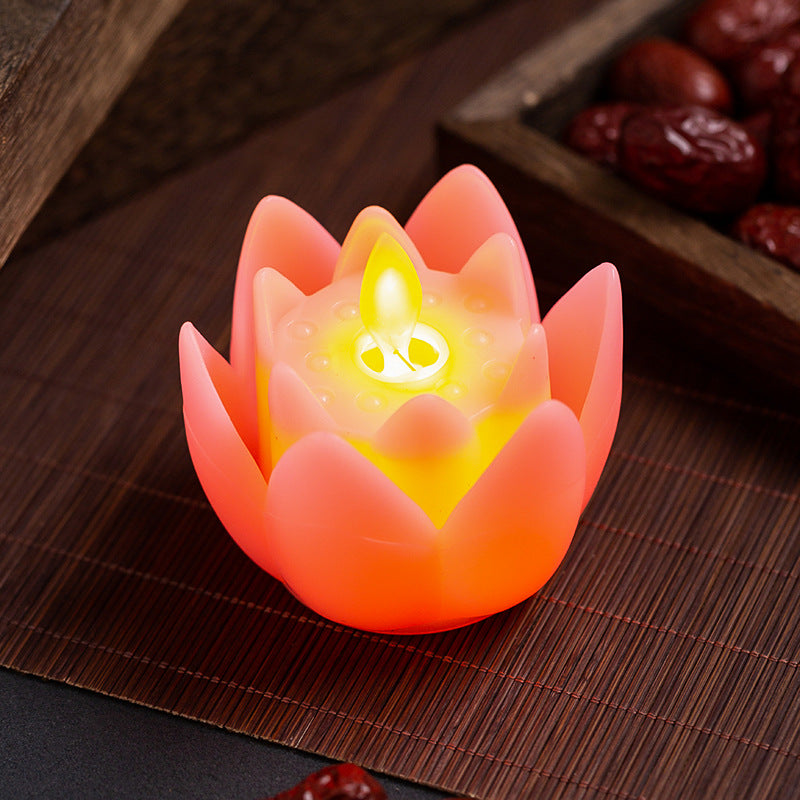 LED Lotuskerze