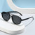 Damen modische Sonnenbrille mit breitem Gestell und UV-Schutz Karnz