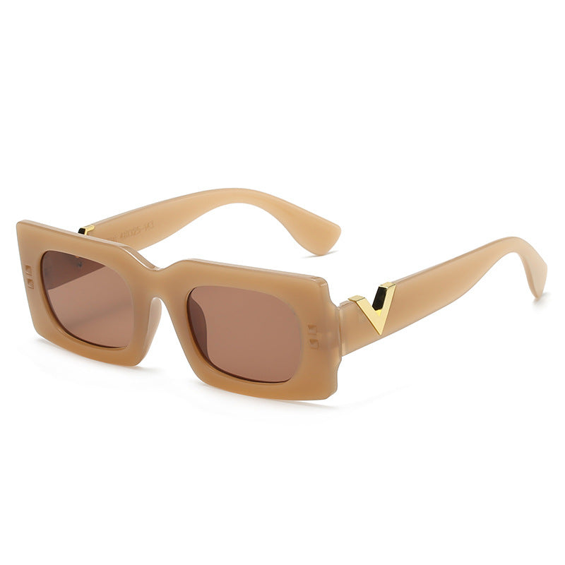 Damen oversized Sonnenbrille mit animalischem Muster Karnz