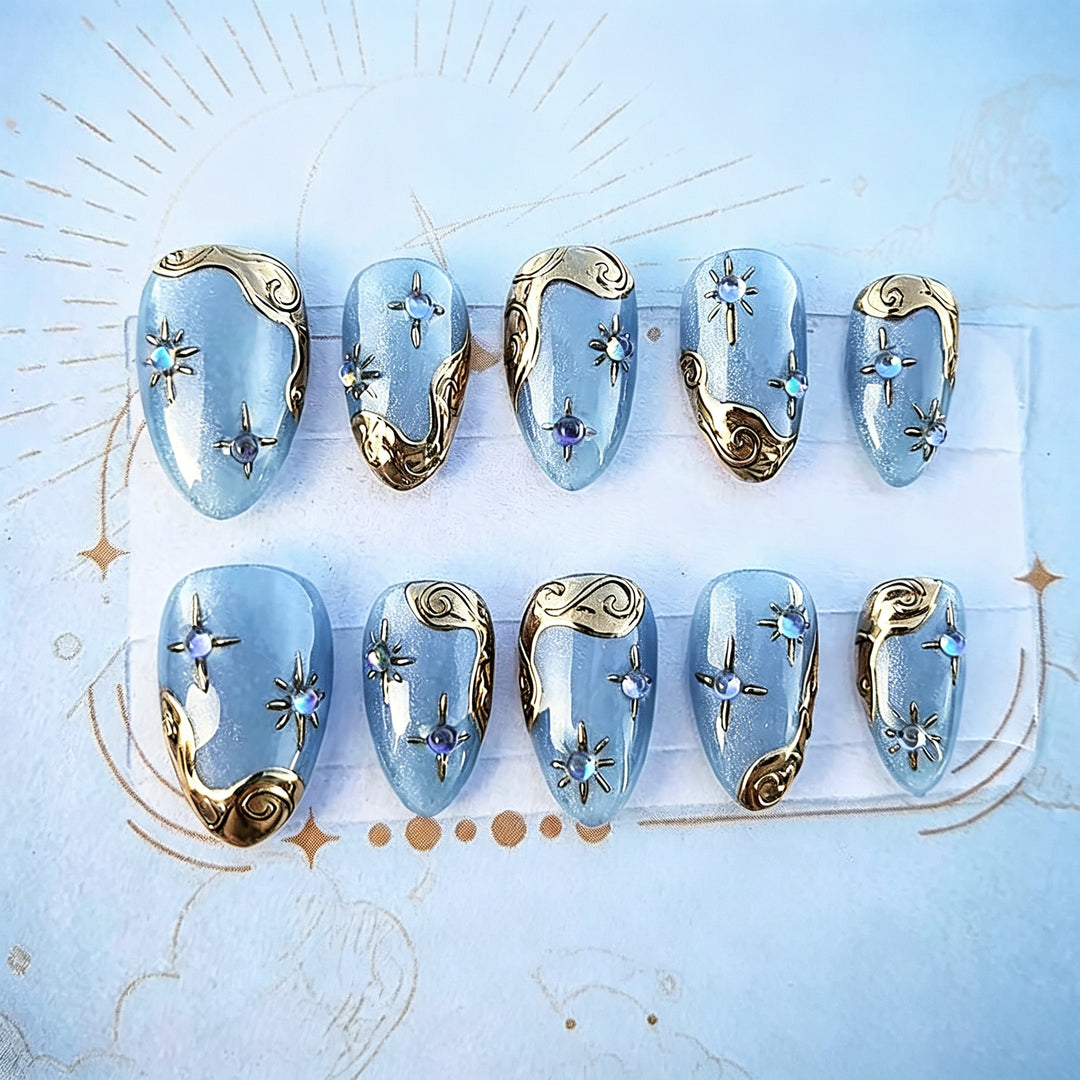 Elegante Press-On-Nagelset Karnz