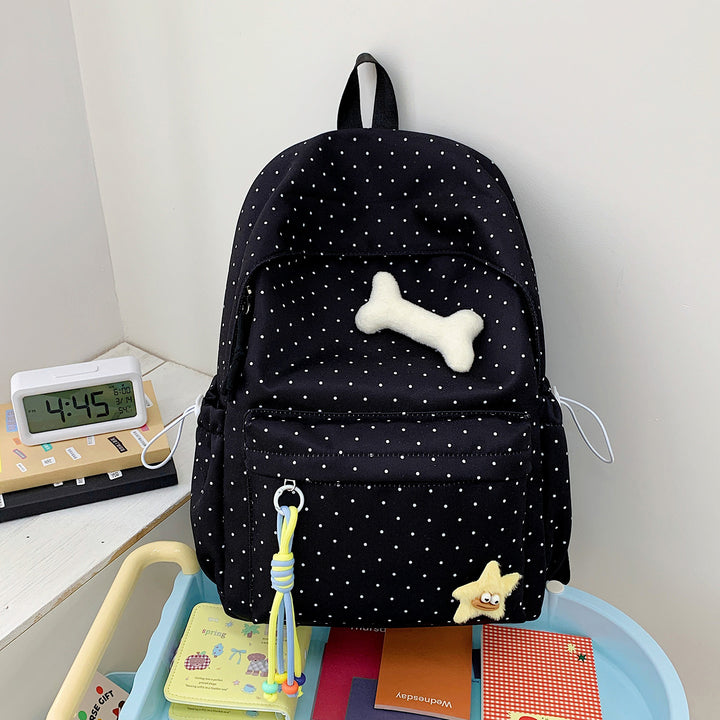 Niedlicher gepunkteter Grafik-Rucksack Karnz