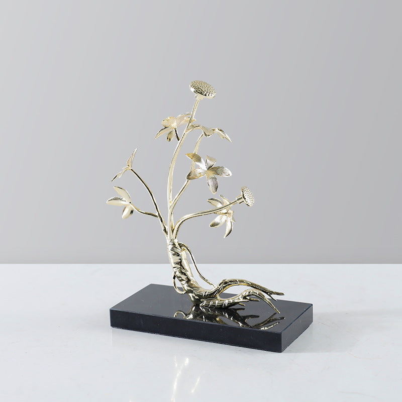 Elegante dekorative Blumen Skulptur