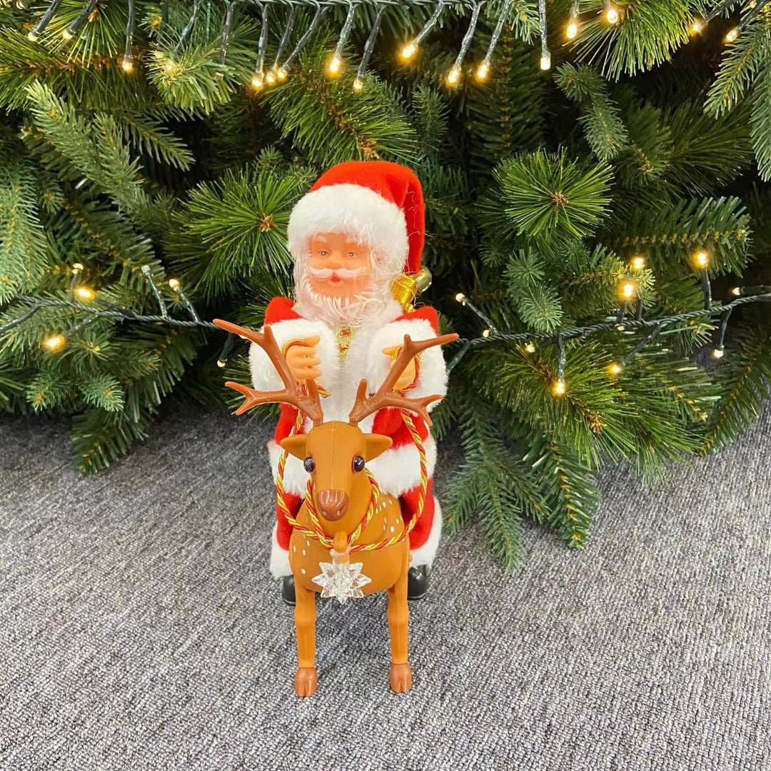 Lustige Weihnachtsmann Deko Figur Karnz