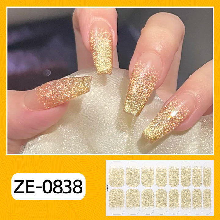 Glitzer Ombre Nagel Wraps