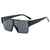 Damen trendige Oversized-Sonnenbrille im futuristischen Design Karnz