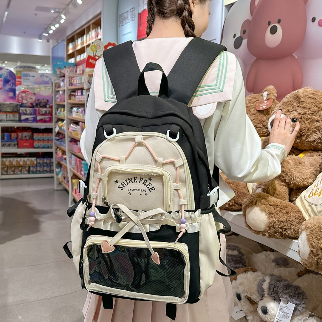 Stylische Multi-Compartment Mode Rucksack Karnz