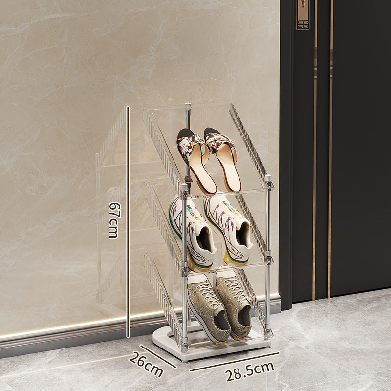 Schuhregal mit transparentem Design Karnz