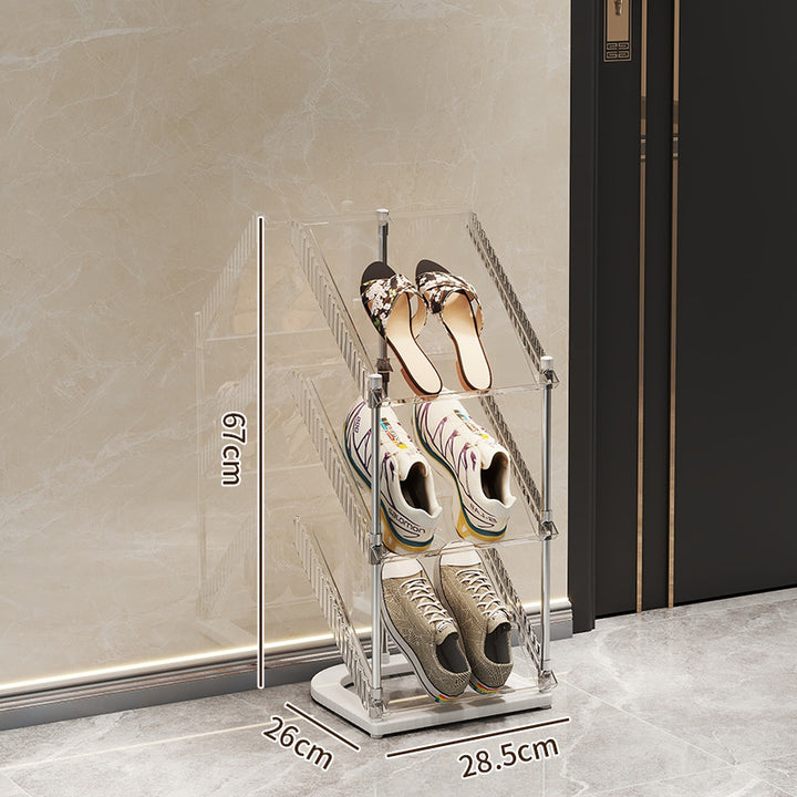 Schuhregal mit transparentem Design Karnz