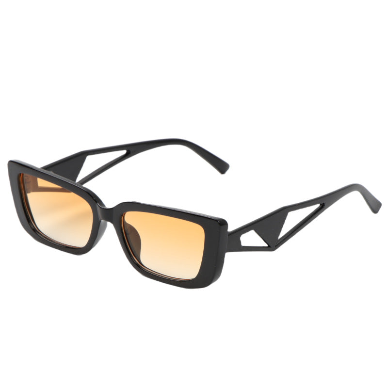 Damen quadratische Sonnenbrille mit innovativem Designelement Karnz