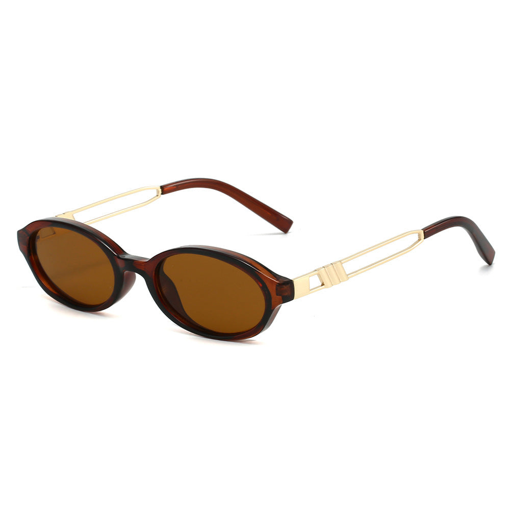 Chic Ovalrahmen Sonnenbrille Karnz