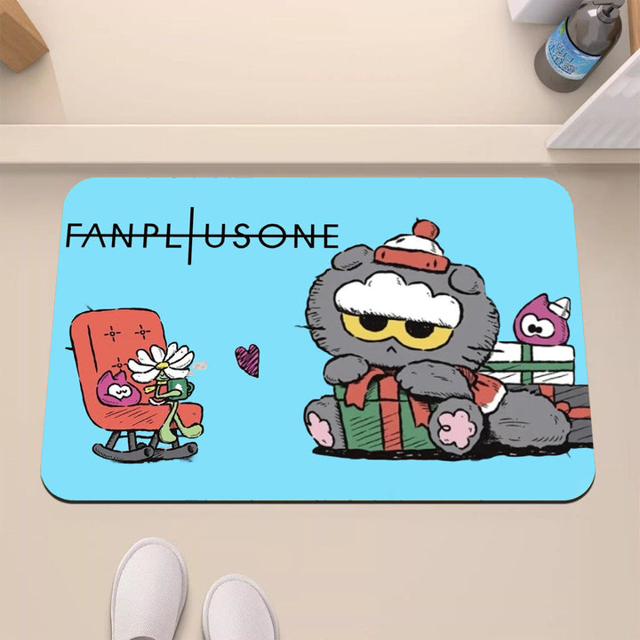 Verspielt cartoon-themed dekorative Matte