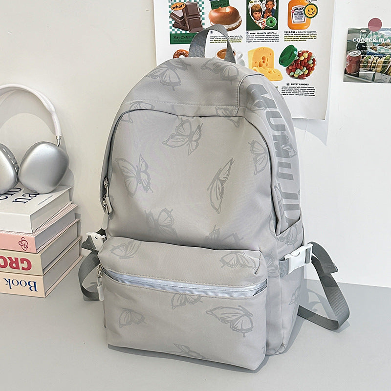 Stylischer Schmetterlingsdruck-Rucksack