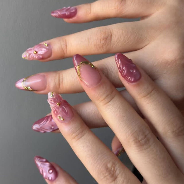 Dekorative florale Acryl-Nail Art Verbesserungen Karnz