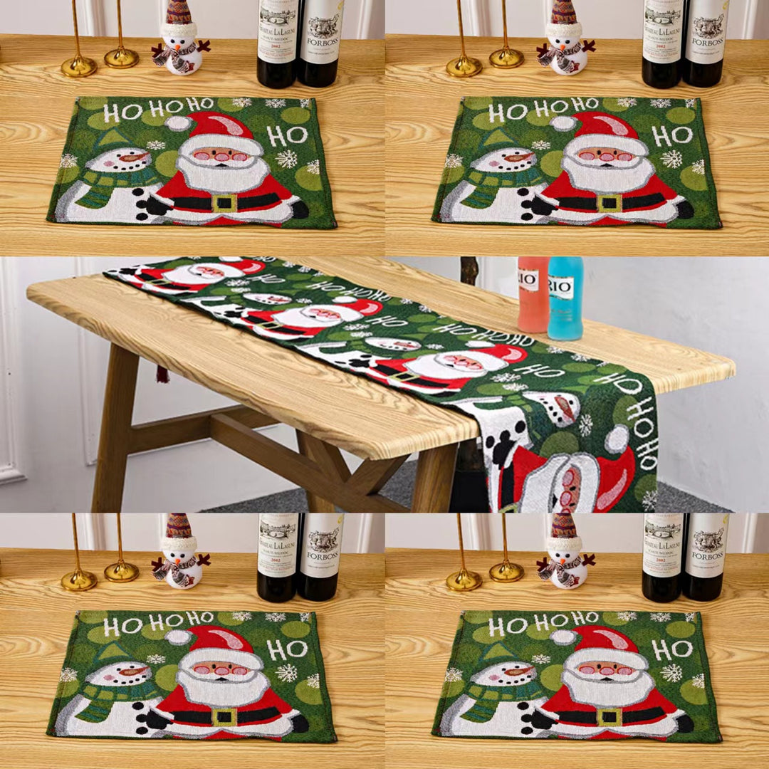 Festliche Tischdecke mit Weihnachtsbaum-Motiv Karnz
