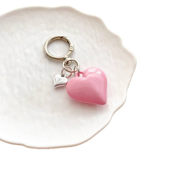 Herzförmiger Charm Schlüsselanhänger Karnz
