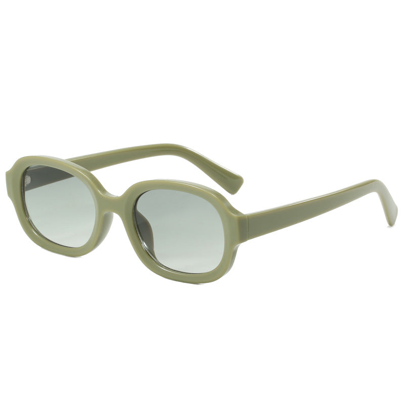 Damen modische Geometrische Sonnenbrille mit UV-Schutz Karnz