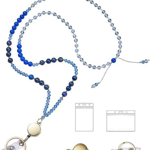 Perlenbrille Lanyard mit Rückzugclip Karnz