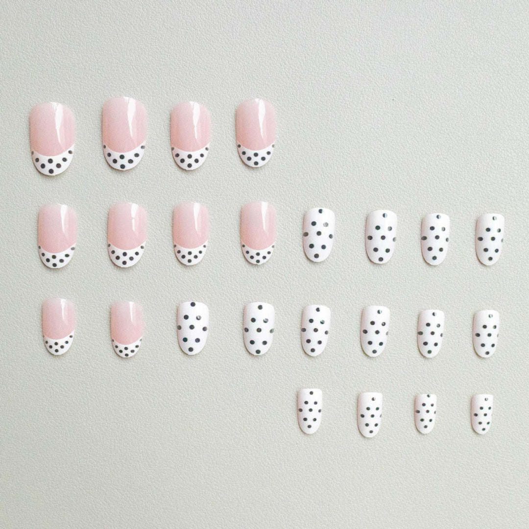 Künstlerisches Polka Dot Gel Nagelkunst Set
