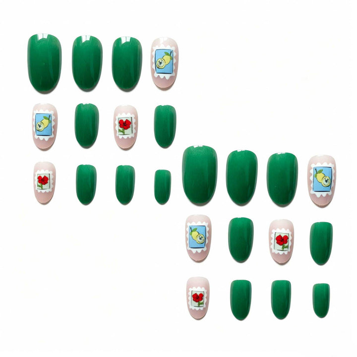 Verspielt Stamp-Inspirierte Nagelkunst Set