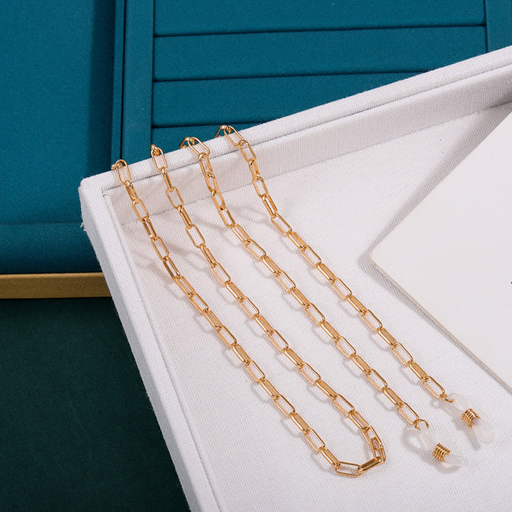 Elegante Perlen Brillenhalter Kette Karnz