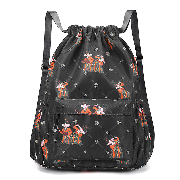 Fun Cartoon Print Drawstring Rucksack Karnz