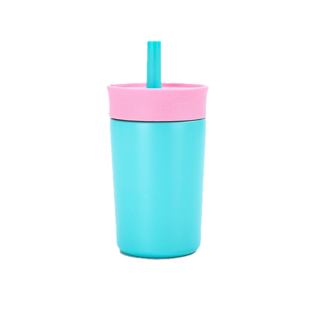 Damen isolierter Kaffeebecher mit integriertem Trinkhalm Karnz