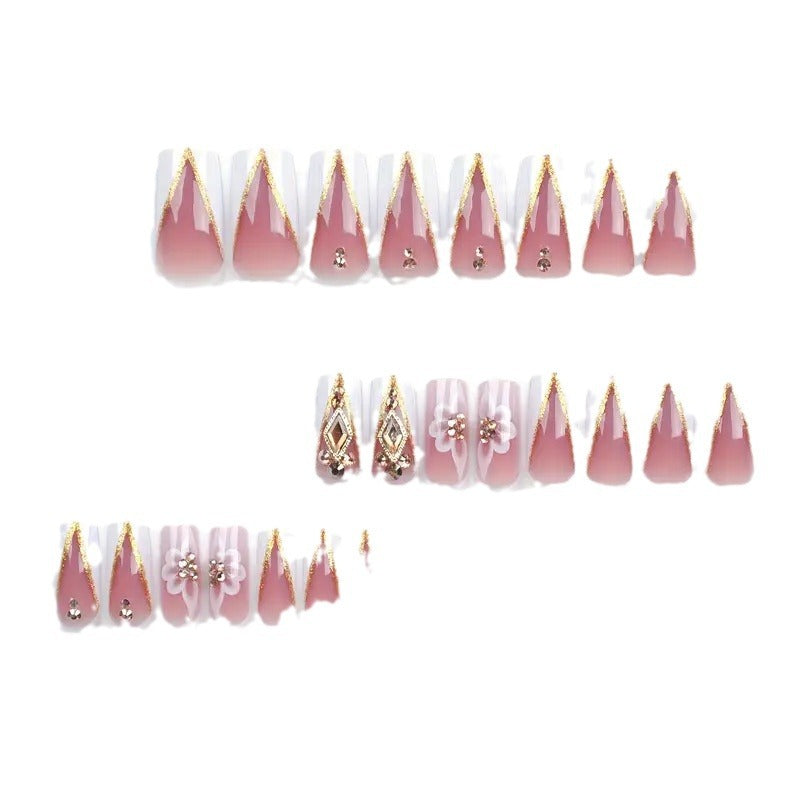 Aufwendiges florales Nagelkunst-Set Karnz