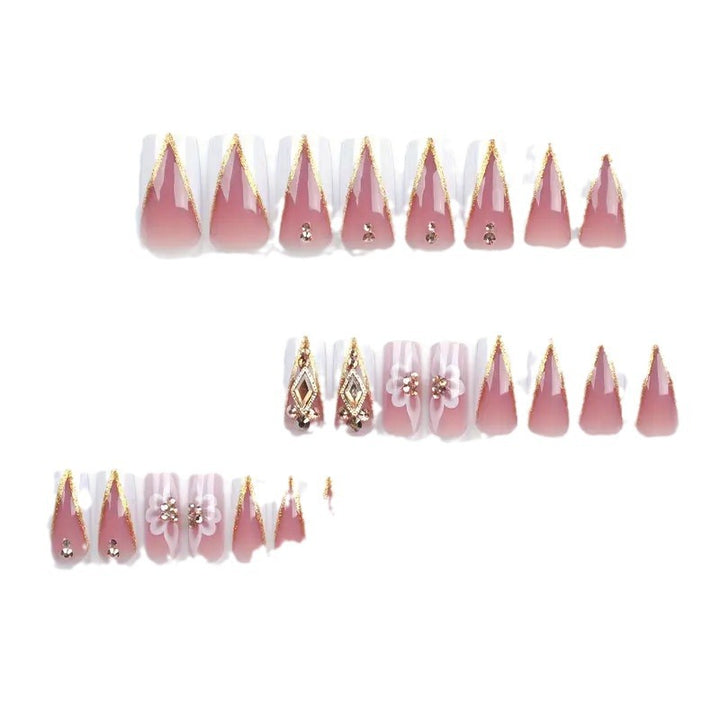 Aufwendiges florales Nagelkunst-Set Karnz
